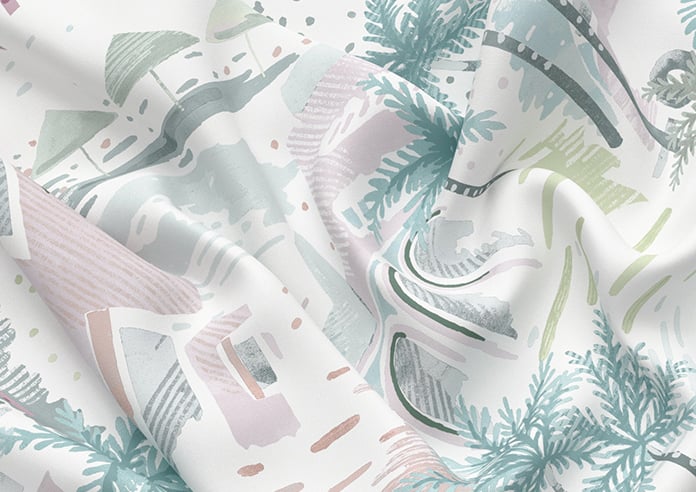 Sunset Boulevard, Watercolour - Motorised Roman Blind - Image 4